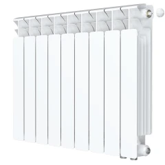 Биметаллический радиатор Rifar Base Ventil 500x9 секций, правое подкл-е