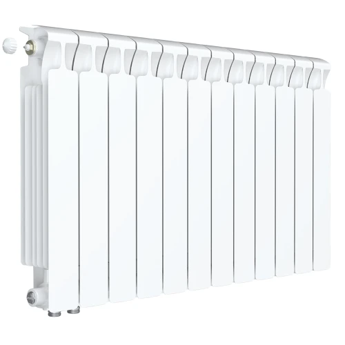 Биметаллический радиатор Rifar Monolit Ventil 500x12 секций, левое подкл-е