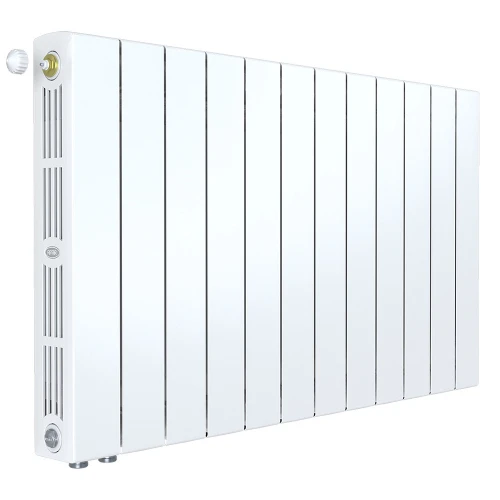 Биметаллический радиатор Rifar SUPReMO Ventil 500x12 секций, левое подкл-е