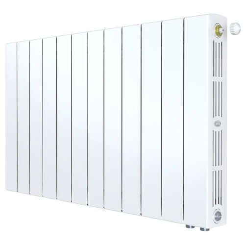 Биметаллический радиатор Rifar SUPReMO Ventil 500x12 секций, правое подкл-е