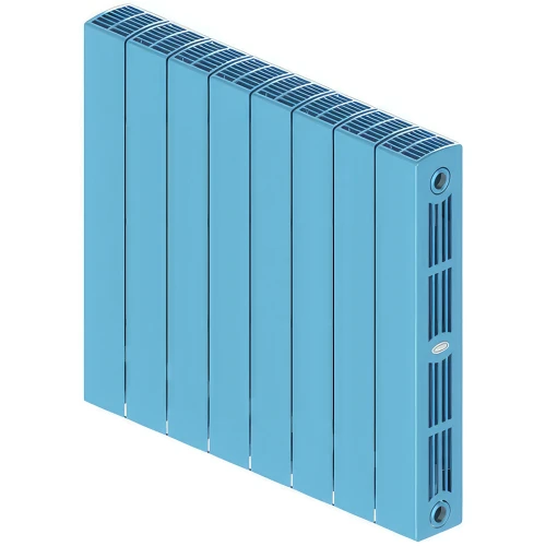 Биметаллический радиатор Rifar SUPReMO 500x8 секций, боковое подкл-е, сапфир