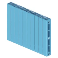 Биметаллический радиатор Rifar SUPReMO 500x10 секций, боковое подкл-е, сапфир