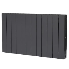 Биметаллический радиатор Rifar SUPReMO 500x12 секций, боковое подкл-е, титан