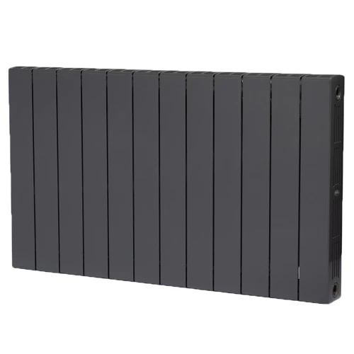 Биметаллический радиатор Rifar SUPReMO 500x12 секций, боковое подкл-е, титан