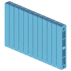 Биметаллический радиатор Rifar SUPReMO 500x12 секций, боковое подкл-е, сапфир