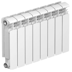 Алюминиевый радиатор Rifar Alum 350x8 секций, боковое подкл-е