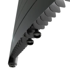 Биметаллический радиатор Rifar Convex Ventil 500x18 секций, центральное подкл-е, титан