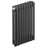 Трубчатый радиатор Rifar Tubog Ventil 3057 8 секций, нижнее подкл-е, титан