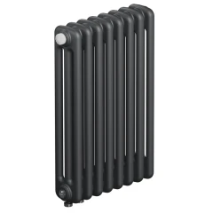 Трубчатый радиатор Rifar Tubog Ventil 3057 8 секций, нижнее подкл-е, титан