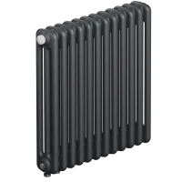 Трубчатый радиатор Rifar Tubog Ventil 3057 12 секций, нижнее подкл-е, титан