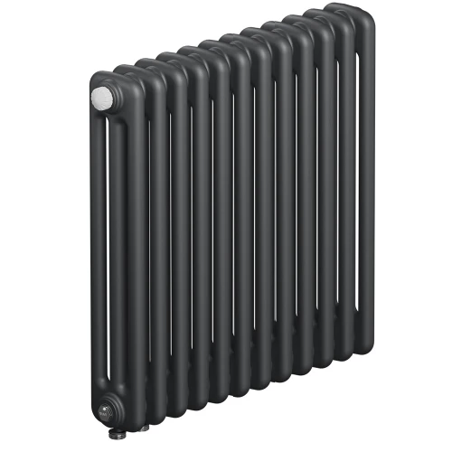 Трубчатый радиатор Rifar Tubog Ventil 3057 12 секций, нижнее подкл-е, титан