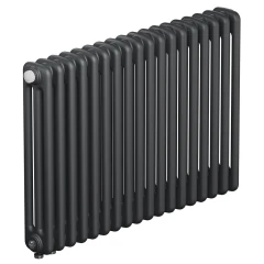 Трубчатый радиатор Rifar Tubog Ventil 3057 18 секций, нижнее подкл-е, титан