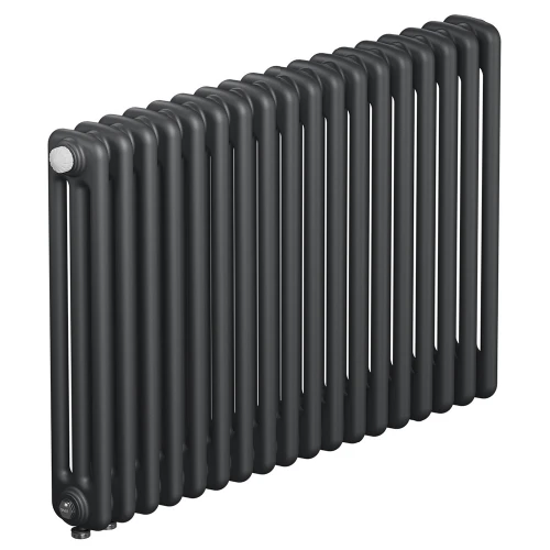 Трубчатый радиатор Rifar Tubog Ventil 3057 18 секций, нижнее подкл-е, титан