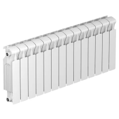 Биметаллический радиатор Rifar Monolit 350x14 секций, боковое подкл-е