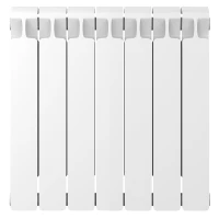 Биметаллический радиатор Rifar Monolit 500x7 секций, боковое подкл-е, белый