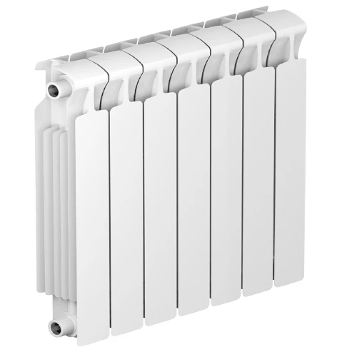 Биметаллический радиатор Rifar Monolit 500x7 секций, боковое подкл-е, белый