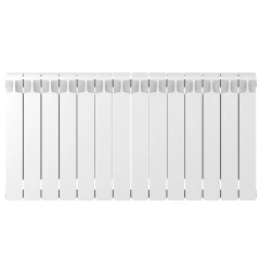 Биметаллический радиатор Rifar Monolit 500x14 секций, боковое подкл-е, белый