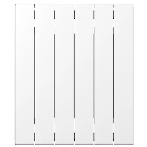 Биметаллический радиатор Rifar SUPReMO 500x6 секций, боковое подкл-е, белый