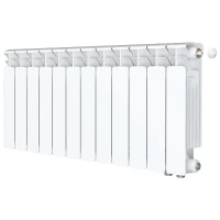 Биметаллический радиатор Rifar Base Ventil 350x12 секций, правое подкл-е