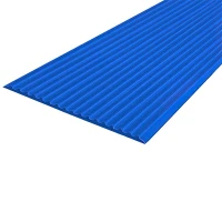 Противоскользящая тактильная направляющая полоса 80 мм, 25 м без клеевого слоя, синий