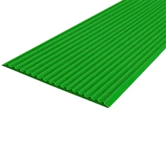 Противоскользящая тактильная направляющая полоса 80 мм, 25 м без клеевого слоя, зеленый