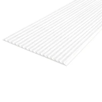 Противоскользящая тактильная направляющая полоса 80 мм, 5 м без клеевого слоя, белый