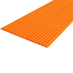 Противоскользящая тактильная направляющая полоса 80 мм, 5 м без клеевого слоя, оранжевый