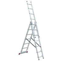 Лестница Corda трехсекционная универсальная 3х7 ступеней