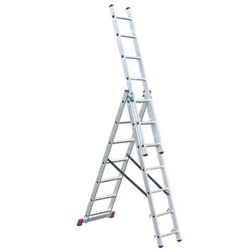 Лестница Corda трехсекционная универсальная 3х7 ступеней