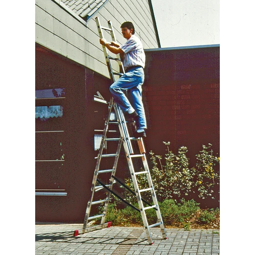 Лестница Corda трехсекционная универсальная 3х8 ступеней