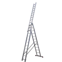 Лестница Corda трехсекционная универсальная 3х12 ступеней