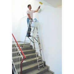 Лестница Corda трехсекционная универсальная 3х6 ступеней, с доп. функцией