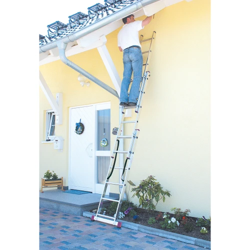 Лестница Corda трехсекционная универсальная 3х6 ступеней, с доп. функцией