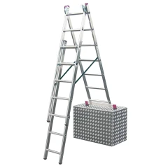 Лестница Corda трехсекционная универсальная 3х7 ступеней, с доп. функцией