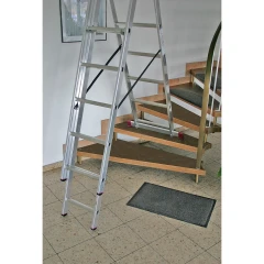 Лестница Corda трехсекционная универсальная 3х7 ступеней, с доп. функцией