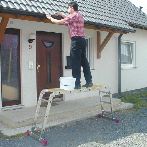 Лестница алюминиевая трансформер Corda 4х3 ступени