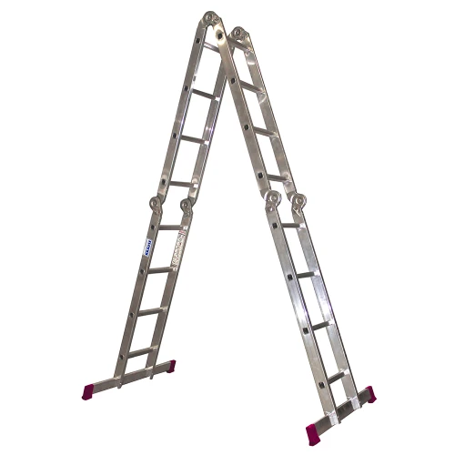 Лестница алюминиевая трансформер Corda 4х4 ступени