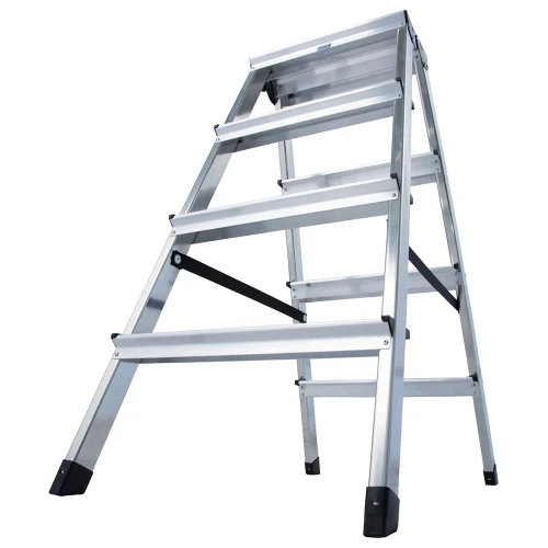 Стремянка Dopplo алюминиевая двухсторонняя 4 ступени