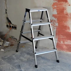 Стремянка Dopplo алюминиевая двухсторонняя 4 ступени