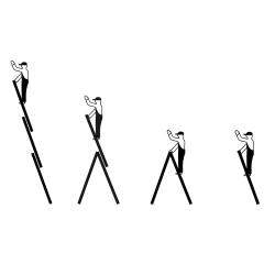 Лестница Tribilo трехсекционная универсальная 3х9 ступеней