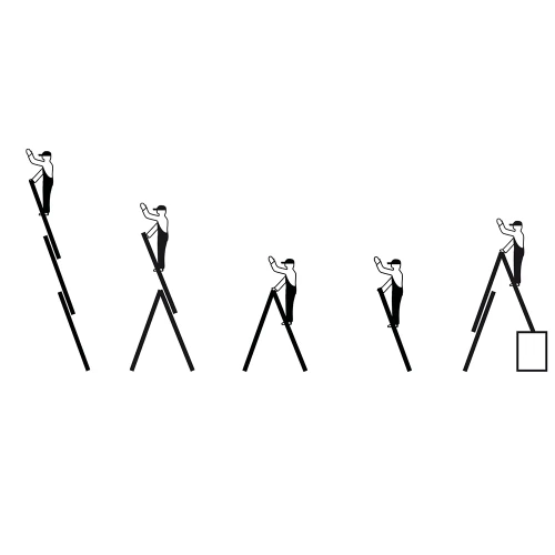 Лестница Tribilo трехсекционная универсальная 3х10 ступеней, с доп. функцией