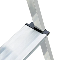 Стремянка Safety алюминиевая 4 ступени, с большой полкой