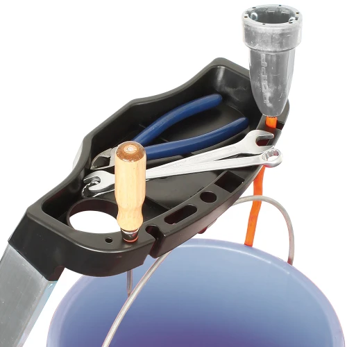 Стремянка Safety алюминиевая 5 ступеней, с большой полкой