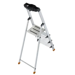 Стремянка Sepuro алюминиевая 4 ступени, с широкими ступенями