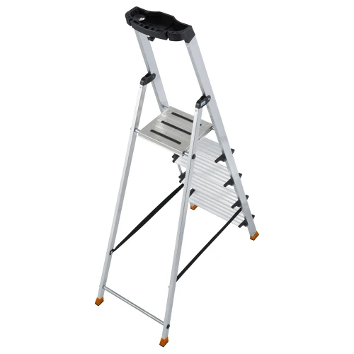 Стремянка Sepuro алюминиевая 5 ступеней, с широкими ступенями