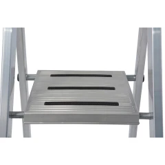 Стремянка Sepuro алюминиевая 6 ступеней, с широкими ступенями