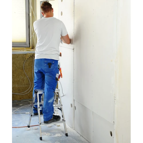 Стремянка Dopplo алюминиевая двухсторонняя 3 ступени