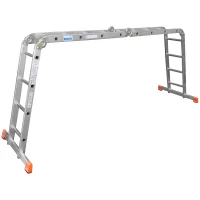 Лестница алюминиевая трансформер Multimatic 4х4 ступени