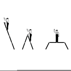 Лестница алюминиевая трансформер Multimatic 4х4 ступени