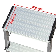 Стремянка Treppy алюминиевая двухсторонняя 2 ступени